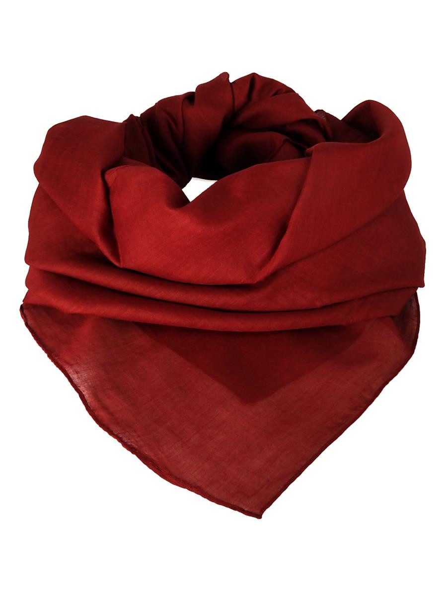 Hathi Halstuch Tuch Halstuch 100% Baumwolle unifarben bordeaux-rot, ca. 100 x100 cm, (1-St)