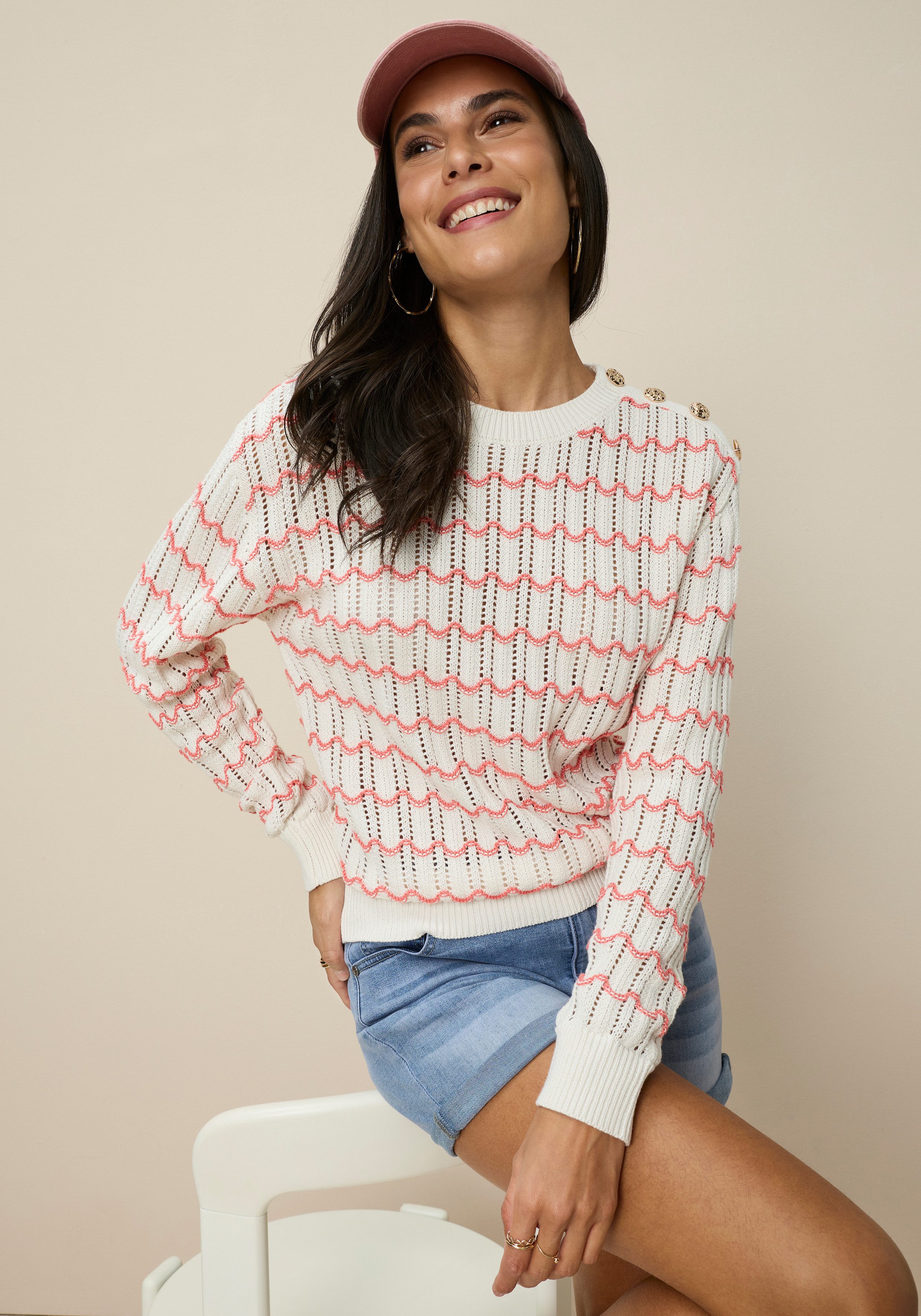 Tamaris Rundhalspullover weiches Strickmaterial, elastische Qualität, lässi günstig online kaufen