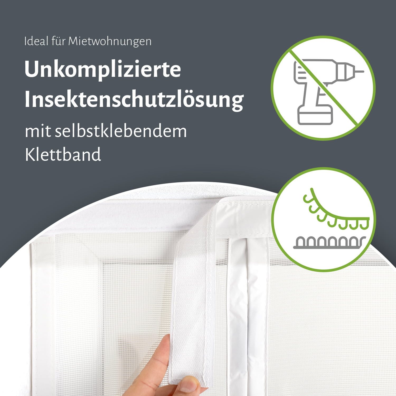 empasa Insektenschutz-Vorhang "DELUXE" seitlich, (1-St), Lamellenvorhang seitlicher Eingang - mit Magnetverschluss