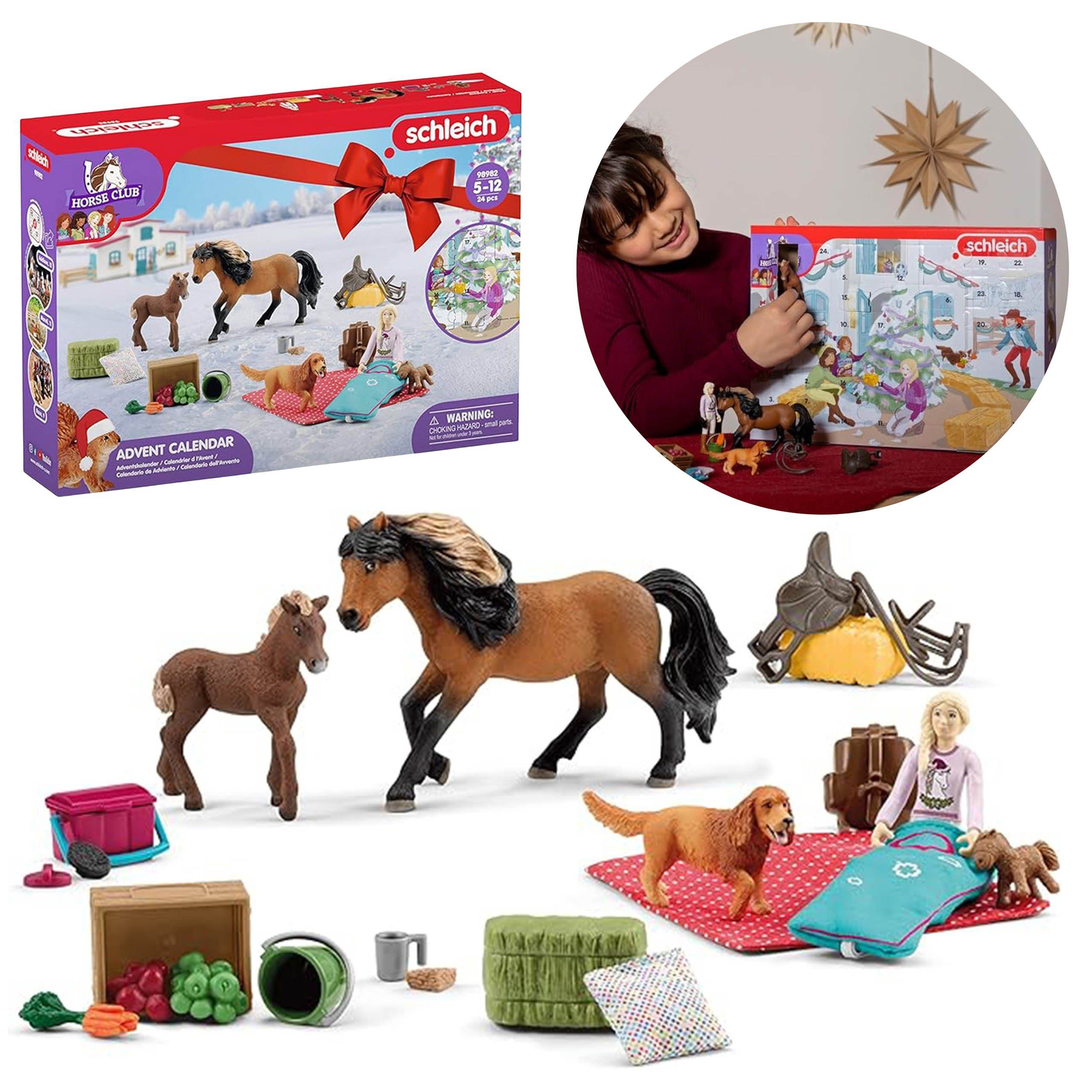 Sarcia.eu Spielzeug-Adventskalender Schleich Horse Club - Adventskalender für Kinder, Figurenset ab 5+