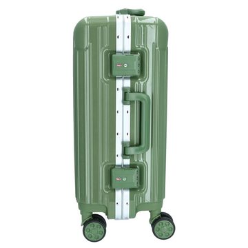 TheTrueC Koffer TheTrueC 4-Rad Trolley 56cm Alu-Rahmen London army green, 4 Rollen Rollen