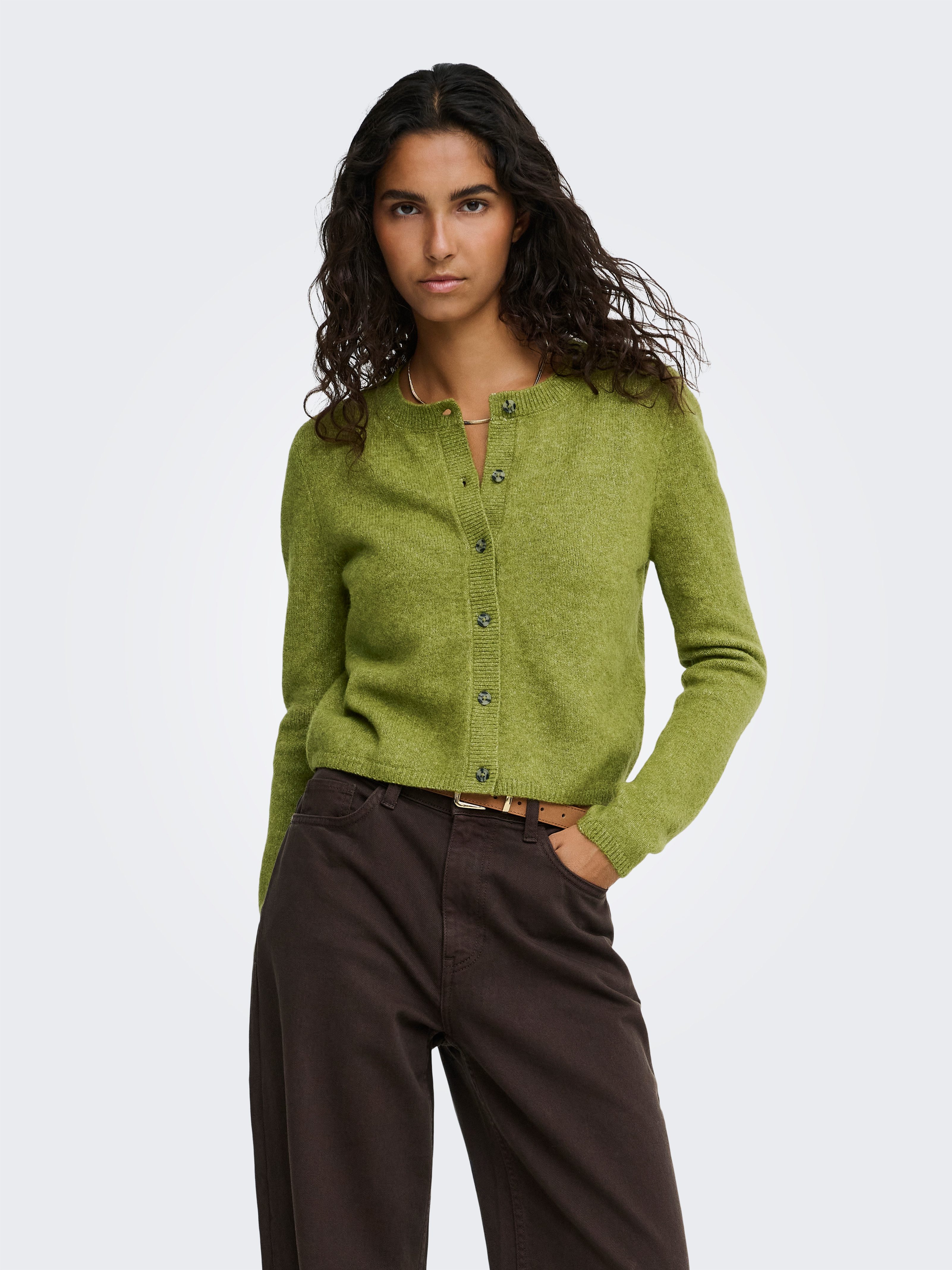 JDY Strickjacke JDYCHLOE LIFE L/S CARDIGAN KNT NOOS Materialmix