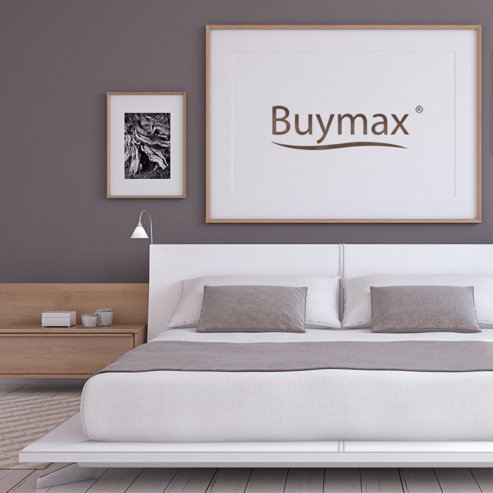 Buymax Bettwäsche, Biber, 3 teilig, 200x220 cm Flanell 100% Baumwolle Winterbettwäsche mit Reißverschluss