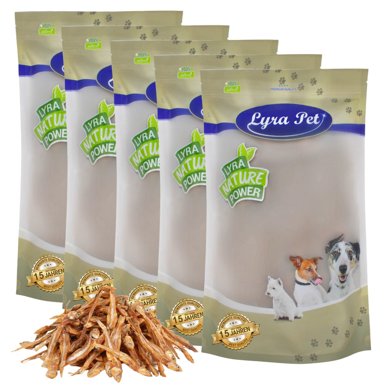 Lyra Pet 5 kg Lyra Pet® Kleine Fische Fisch, Ergänzungsfutter für: Hund
