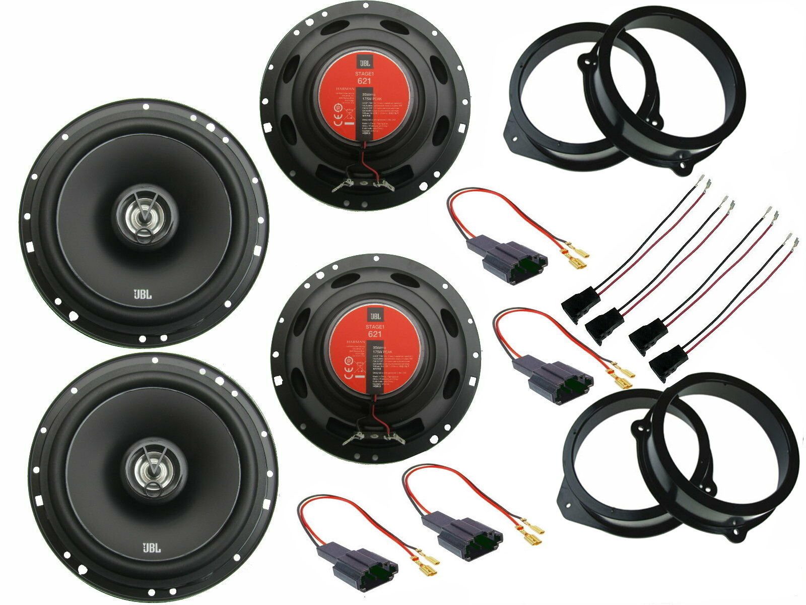 DSX JBL Lautsprecher Set für Audi A4 B6 8E Bj 00- 04 Tür vorn hinten 700W Auto-Lautsprecher (80 W)
