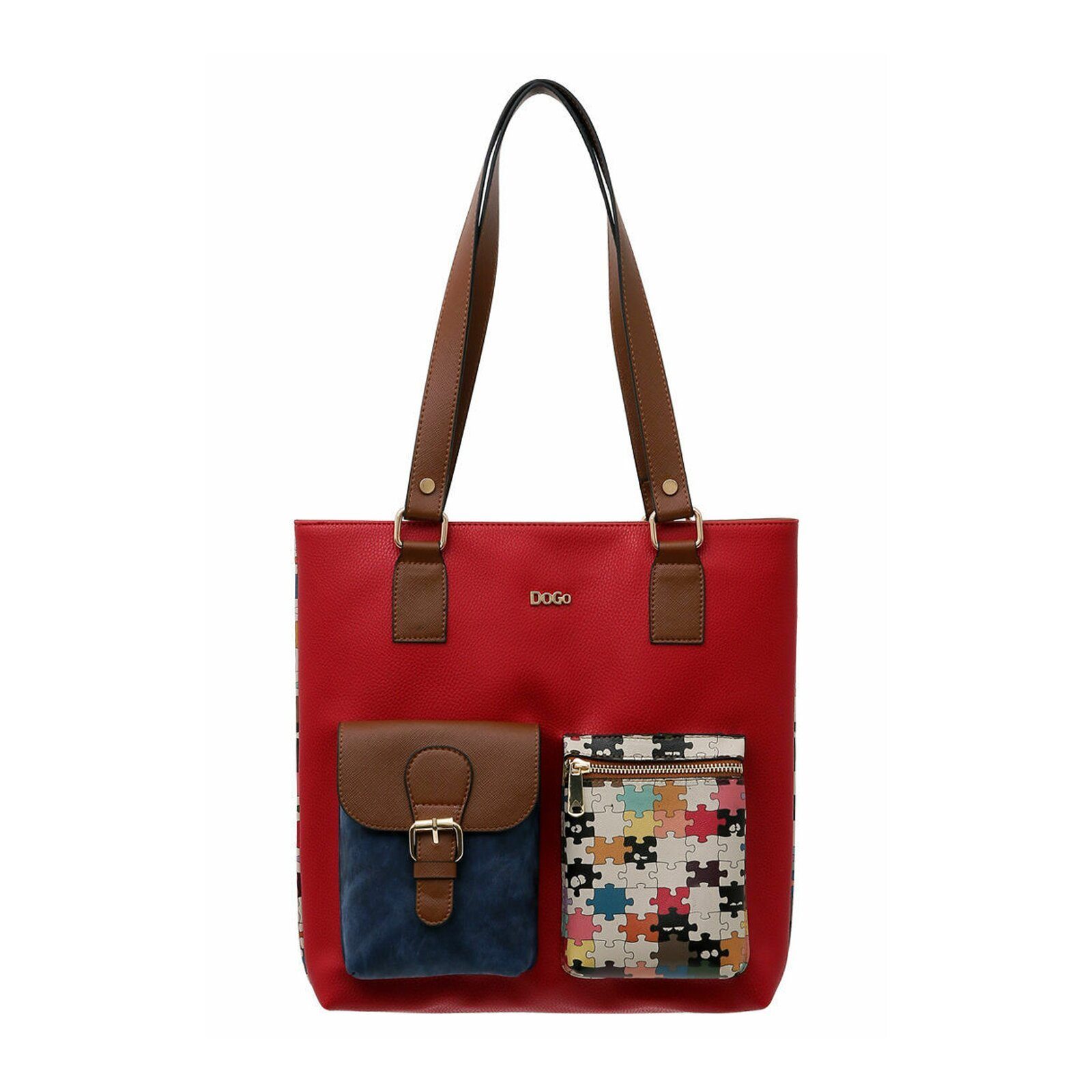 DOGO Umhängetasche Multi Pocket Bag Shopper-Tasche In The Puzzle Damen, Han günstig online kaufen