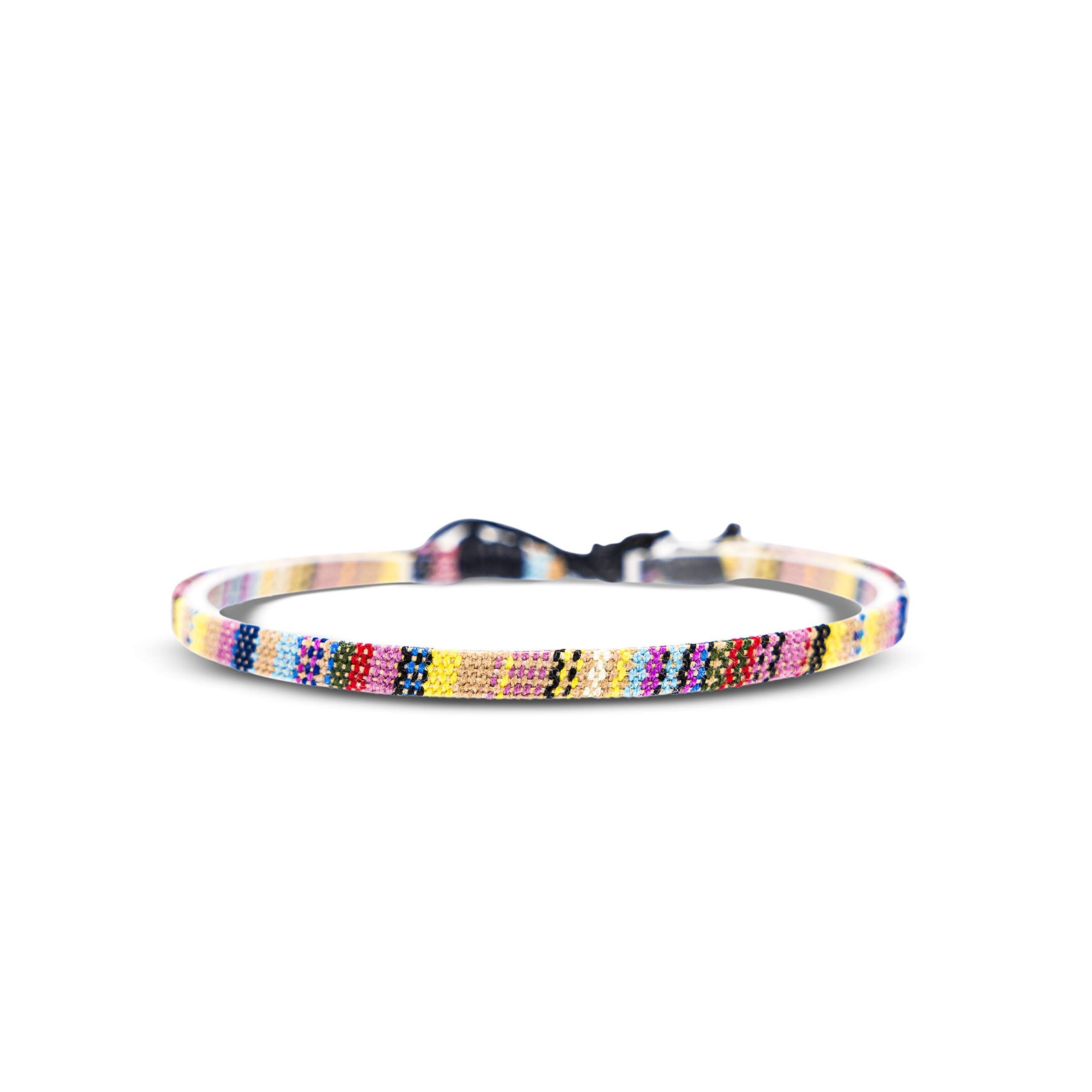 Made by Nami Freundschaftsarmband Boho Surfer Strand Festival Accessoires, Ethno Hippie Style 100% Wasserfest Verstellbar