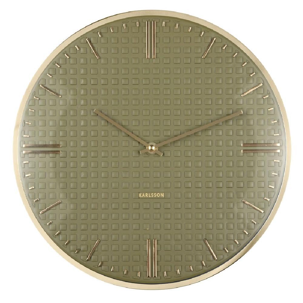 Karlsson Uhr Wanduhr Riqueza Luxury Green