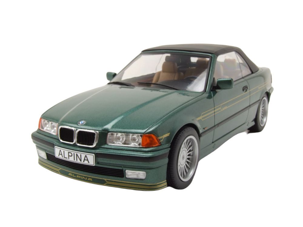 MCG Modellauto BMW Alpina B3 3.2 Cabrio E36 1995 grün metallic, Maßstab 1:18