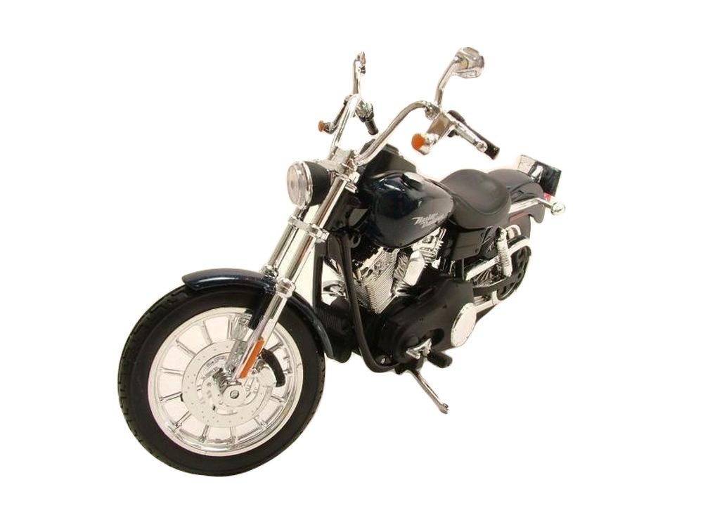 Modellmotorrad Harley Davidson FXDBI Dyna Street Bob 2006 dunkelblau metallic