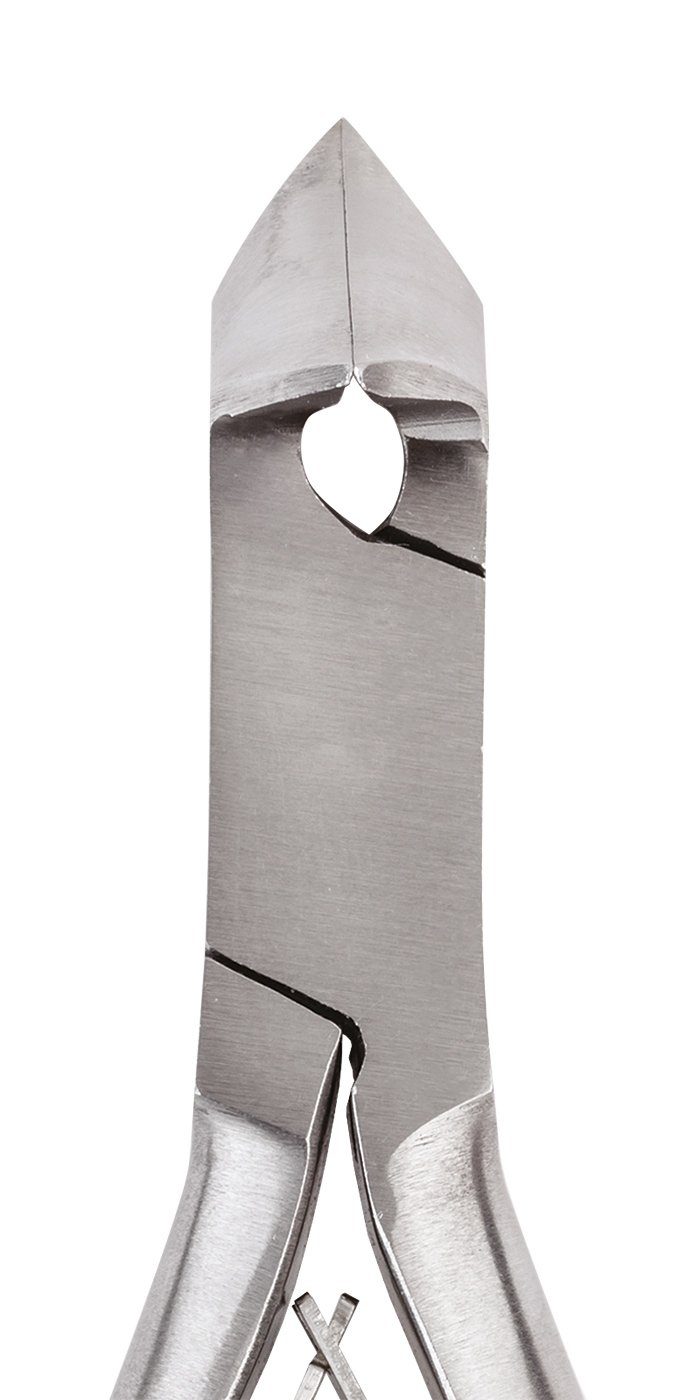 Kosmetex Nagelzange 14 cm Nagelzange Edelstahl mit aus rundes Fußpflegezange Profil