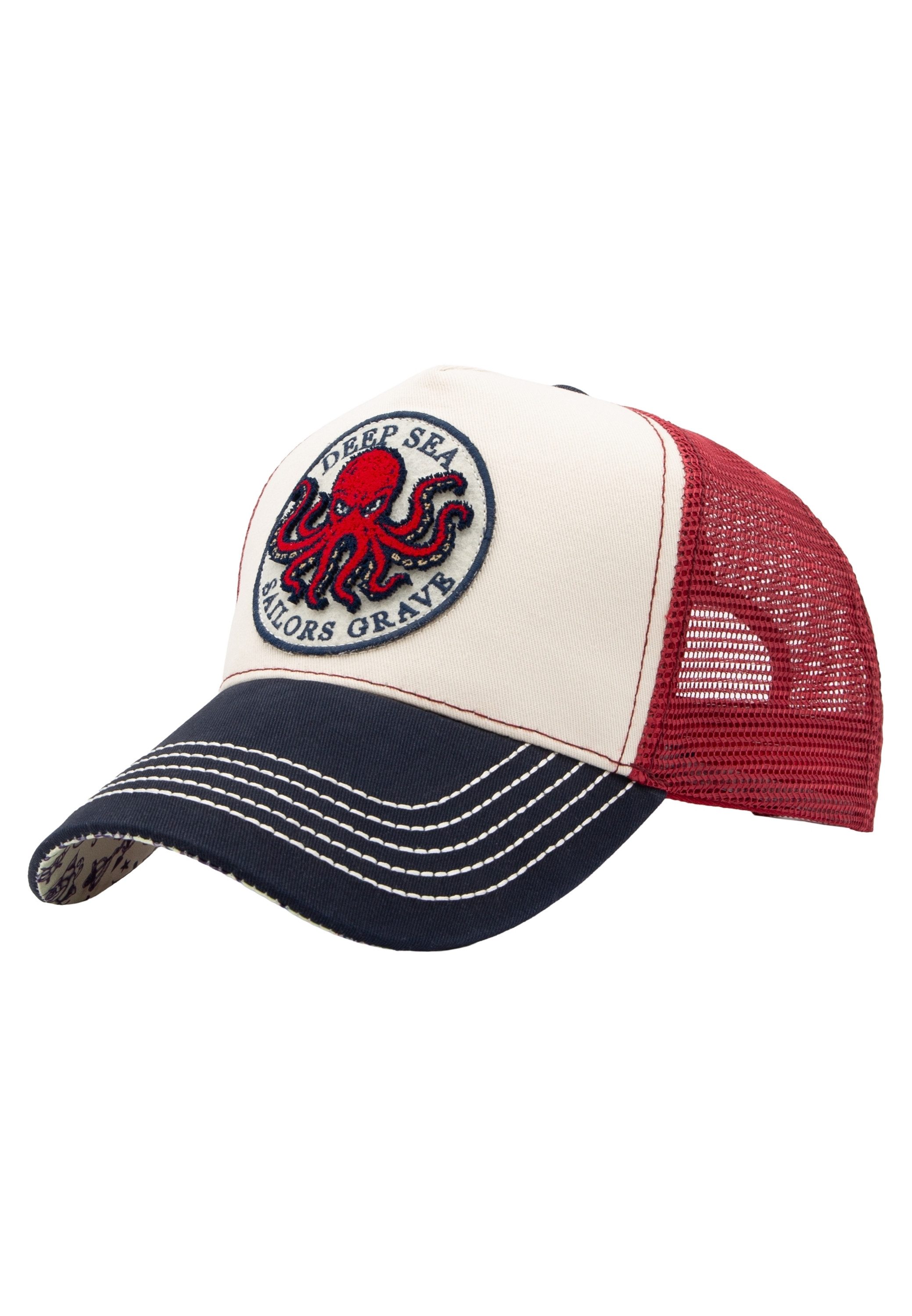 KingKerosin Trucker Cap Deep Sea (1-St) mit Cut-Pile-Stickerei