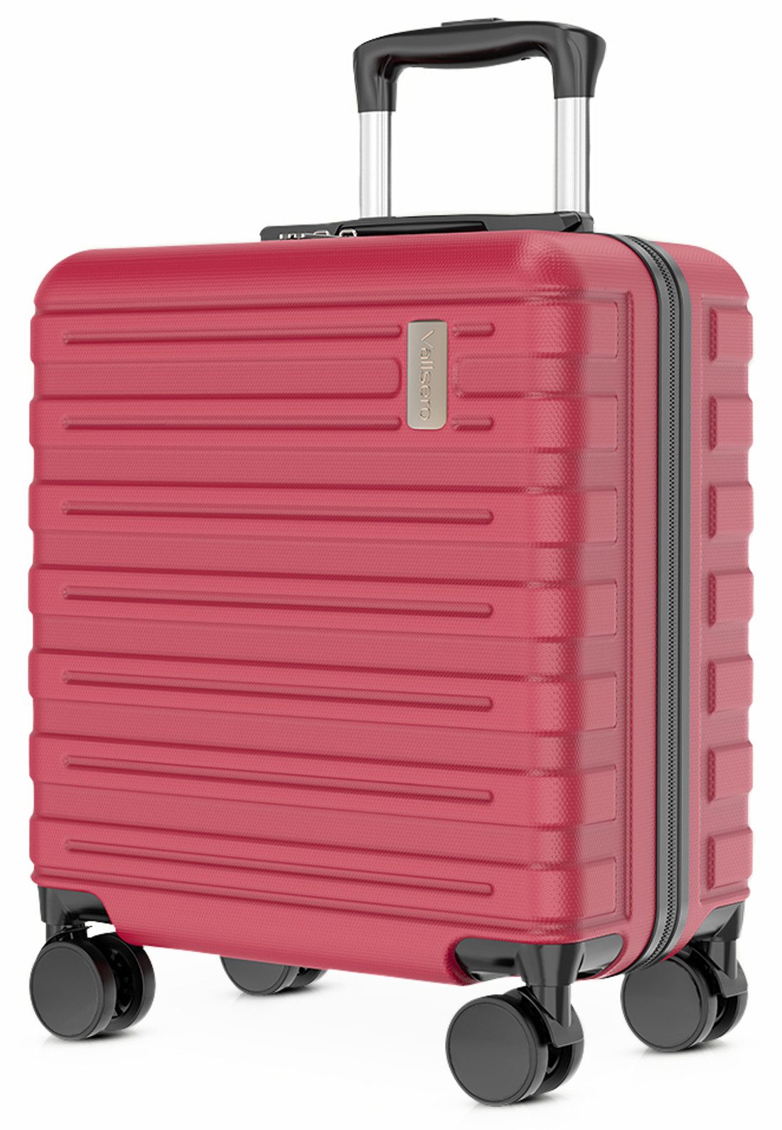VALLSERO Koffer 16/20Zoll Hartschalen-Trolley 30/40L Hartschalenkoffer ABS Material, Reisekoffer 4 Rollen, TSA-Zahlenschloss, Schwarz, rot, blau, grün
