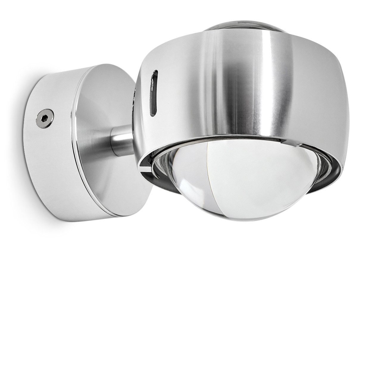 hofstein Wandleuchte »Osacca« Wandlampe halbrund, Silber, günstig online kaufen