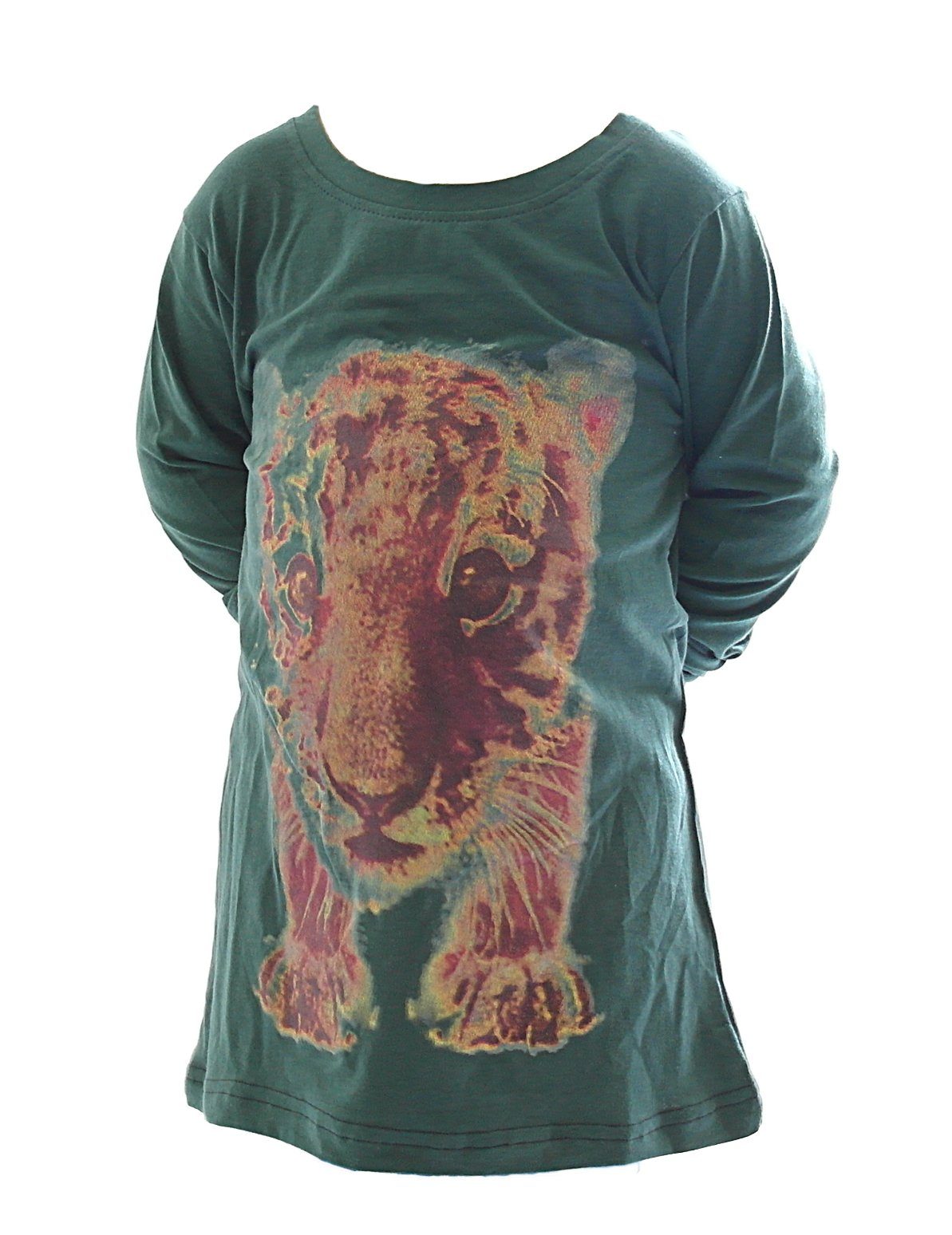 YESET Longpullover Kinder Pullover Langarm Tiger bedruckt BFL-KT-01