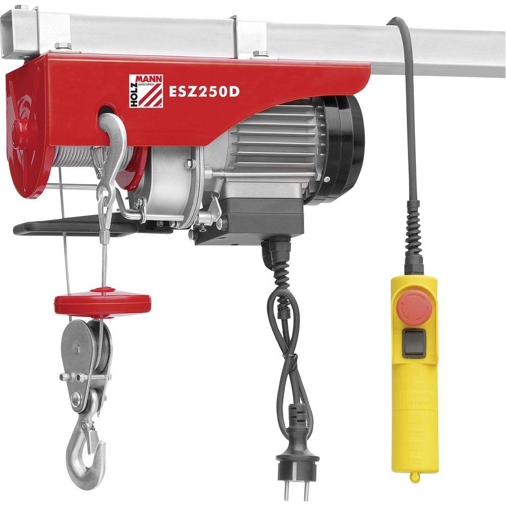 Kettenflaschenzug Holzmann Maschinen ESZ250D_230V Elektrischer Seilhebezug Tragfähigkeit