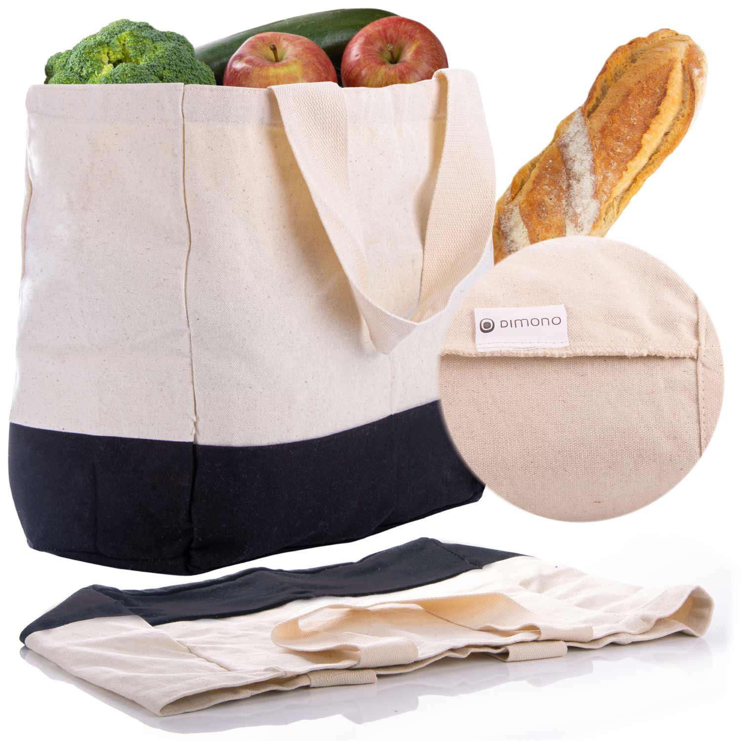 Dimono Einkaufsbeutel Einkaufstasche Shopper Stofftasche, Obst- & Gemüsebeu günstig online kaufen
