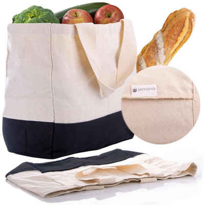 Dimono Einkaufsbeutel »Einkaufstasche Shopper Stofftasche«, Obst- & Gemüsebeutel Biologische Baumwolle