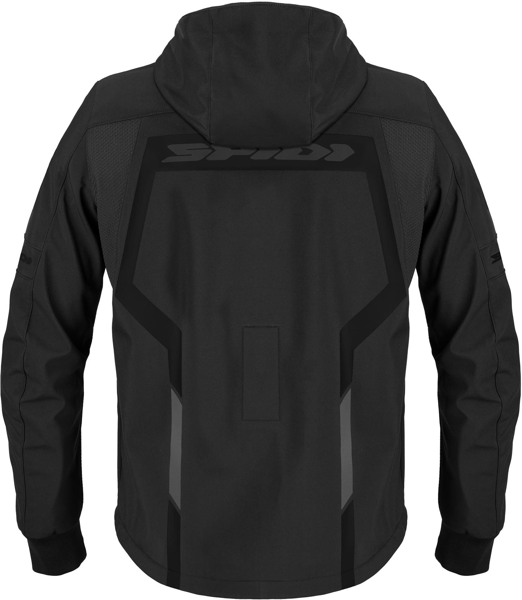 SpiDi Motorradjacke Armor Evo 2 Motorrad Hoodie 3-Lagen-Laminat,Ellenbogenprotektoren enthalten,Schulterprotektor