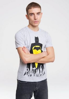 LOGOSHIRT T-Shirt DC - Batman - Skyline mit Batman-Motiv