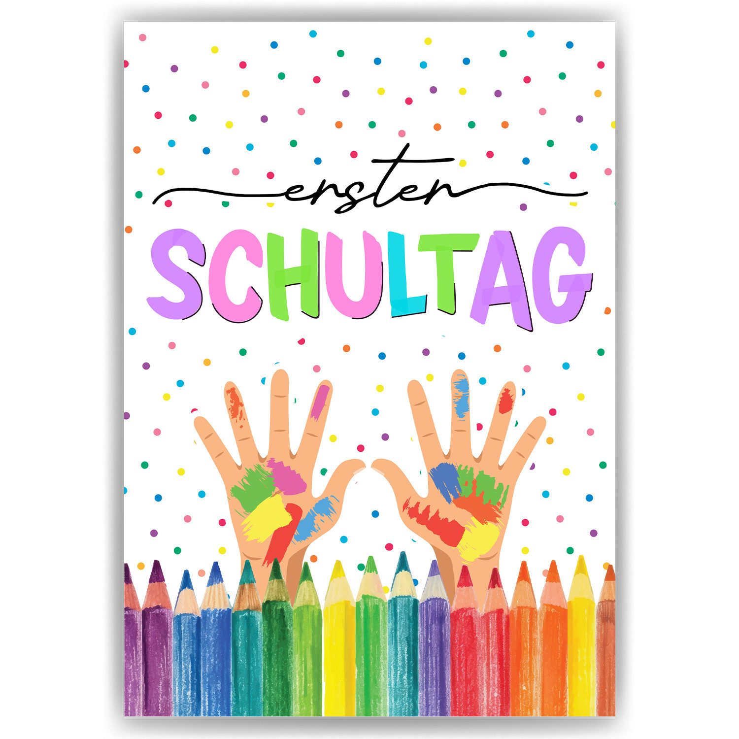 Tigerlino Poster Erster Schultag Geschenk Schulanfang Erstklässler Einschulung