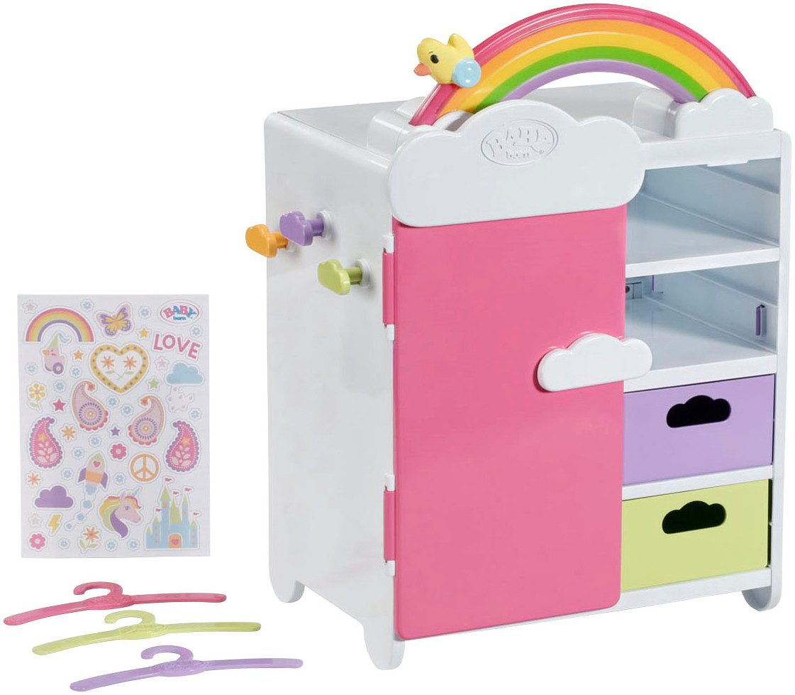 Baby Born Puppenkleiderschrank Regenbogen, mit Licht- und Soundeffekt
