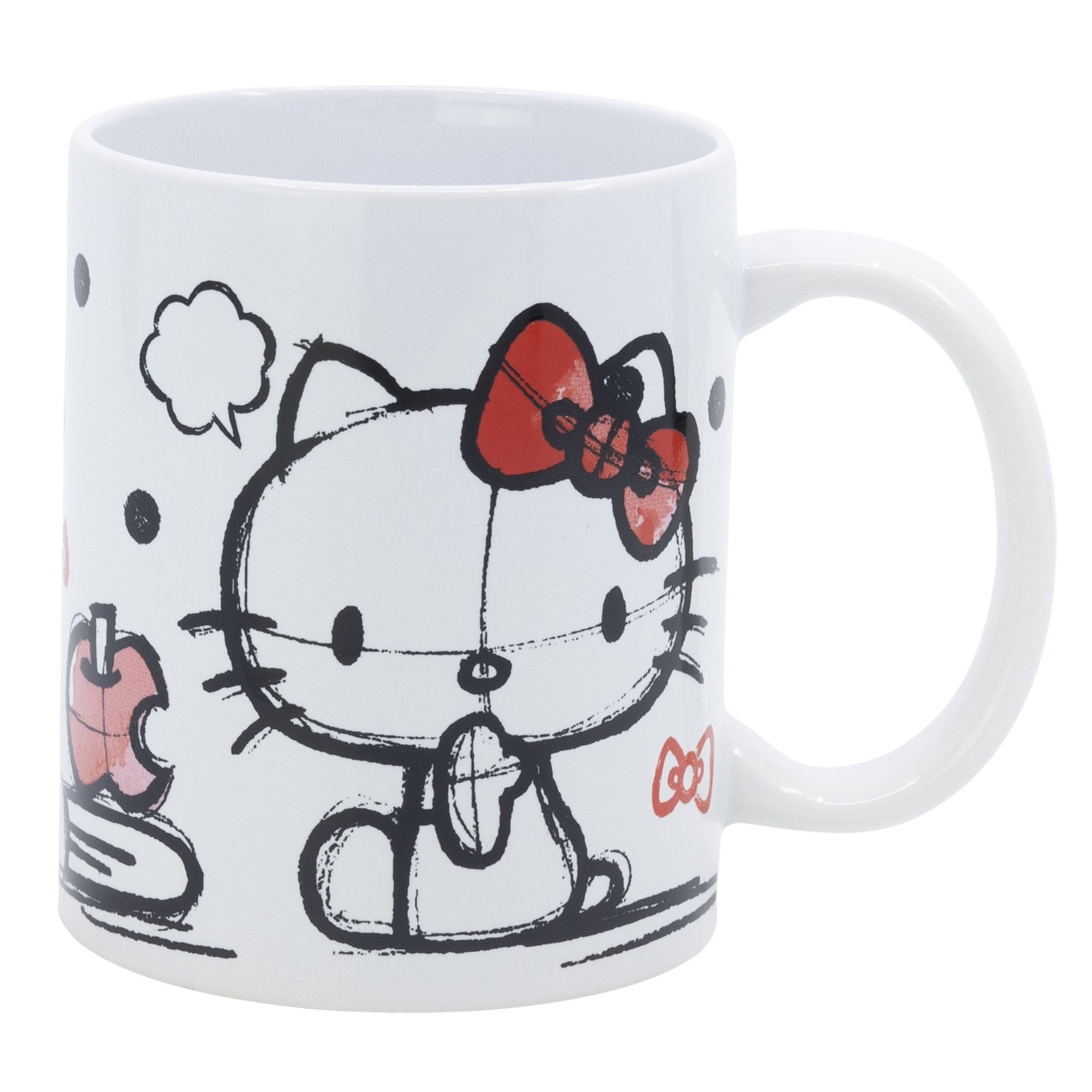 Hello Kitty Tasse HEllo Kitty Keramik Kaffeetasse Teetasse Geschenkidee 325 ml, Keramik