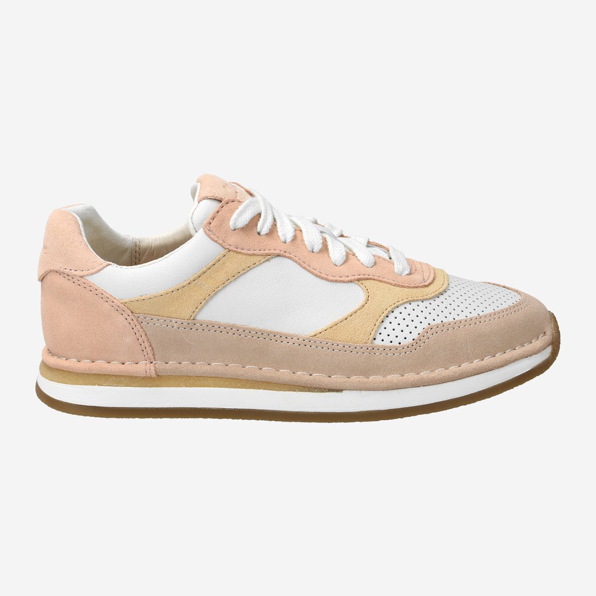 Clarks CraftRun Tor 26170035 4, Sneaker in Beige kombiniert für Damen Sneaker