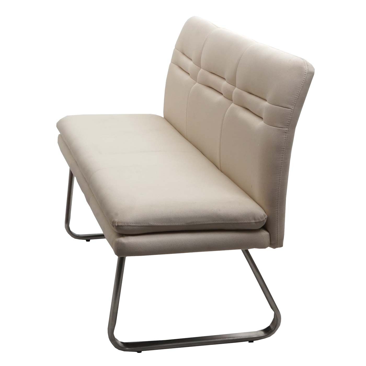 PROREGAL® Sitzbank Sitzbank 90x160x58cm Rückenlehne Stoff günstig online kaufen