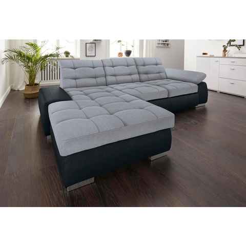 sit&more Ecksofa Ontario L-Form, XXL, wahlweise mit Bettfunktion