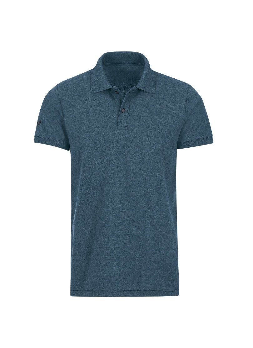 Fit Slim aus jeans-melange Trigema DELUXE-Piqué Poloshirt Poloshirt TRIGEMA