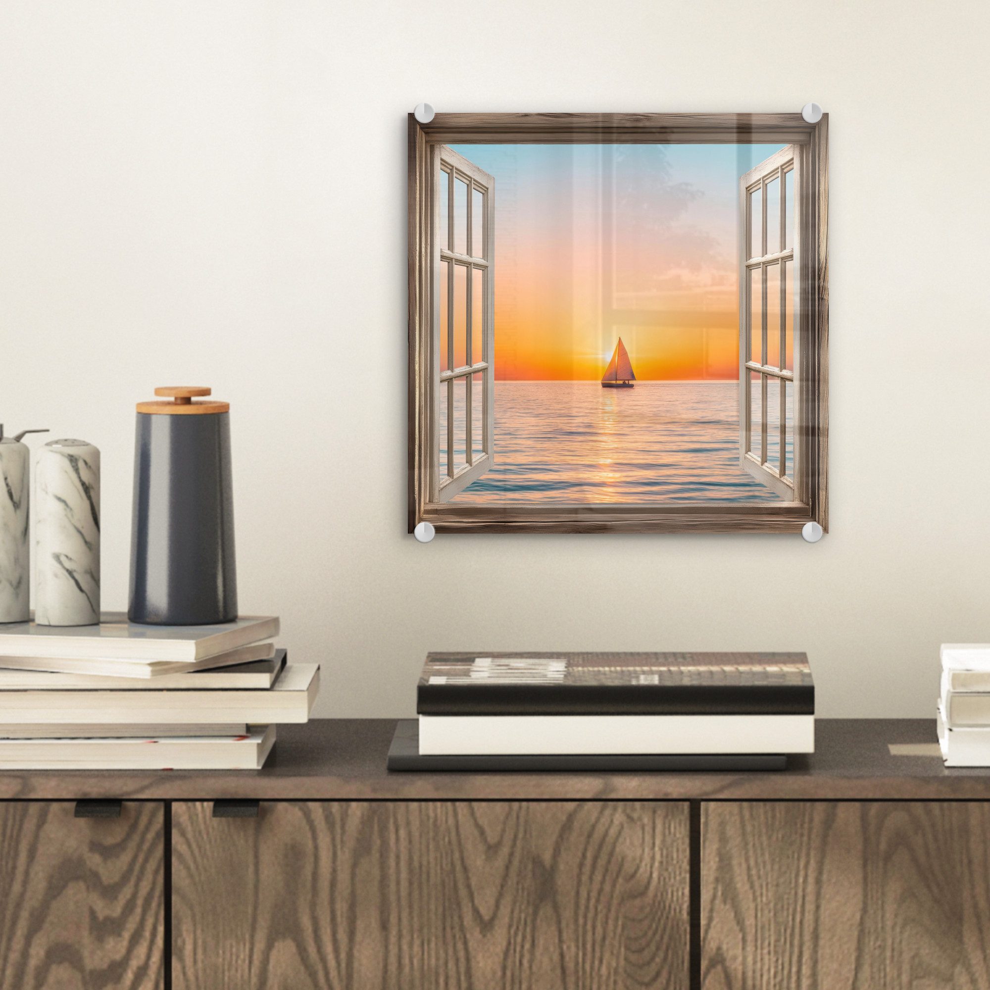 MuchoWow Acrylglasbild Transparenter Blick - Meer günstig online kaufen