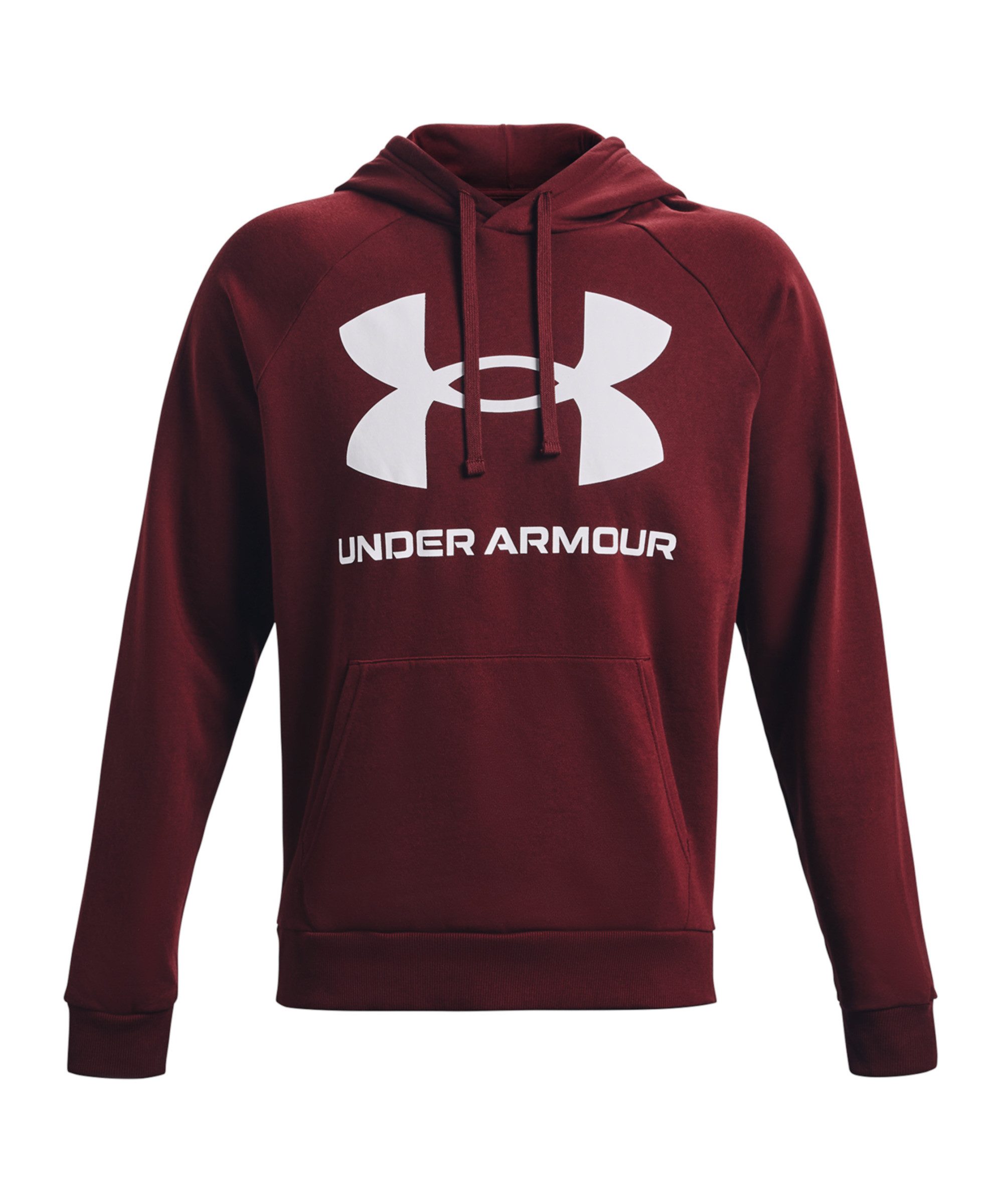 Under Armour® Lauftop Under Armour Rival Fleece Big Logo Hoody Kapuze_Kordelzug