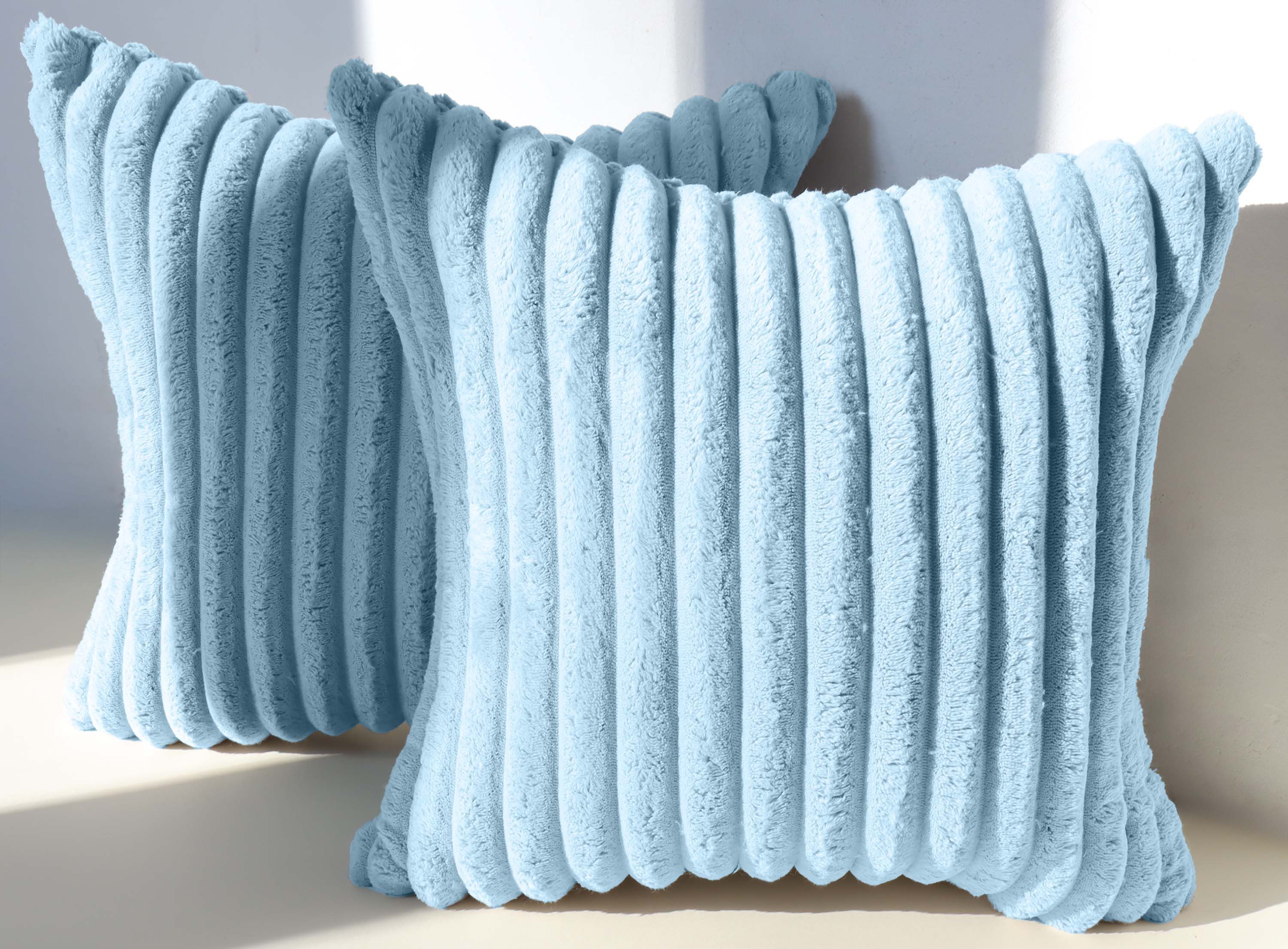Amilian Kissenbezüge 2er Set - Dekokissenbezug - Kissenhüllen - Zierkissenbezüge, (2 Stück), (40x40 cm) Kissenbezug für Sofa, Dekokissen, Kissen, Zierkissen