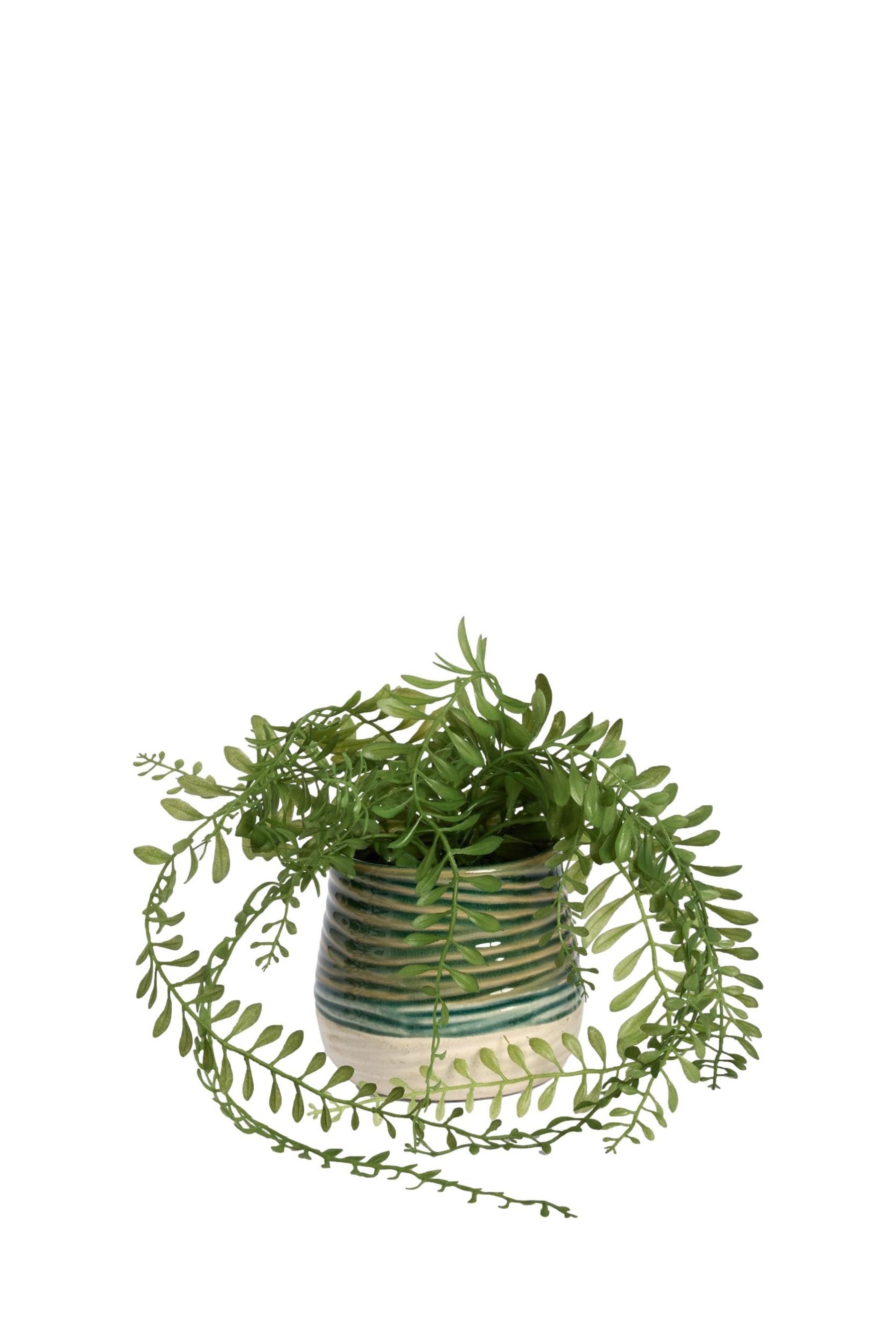 Kunstblume Künstliche Ranke in reaktivem Keramiktopf