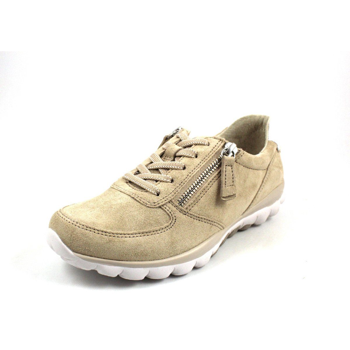 Freizeit Schnürer für Damen in beige Schnürschuh