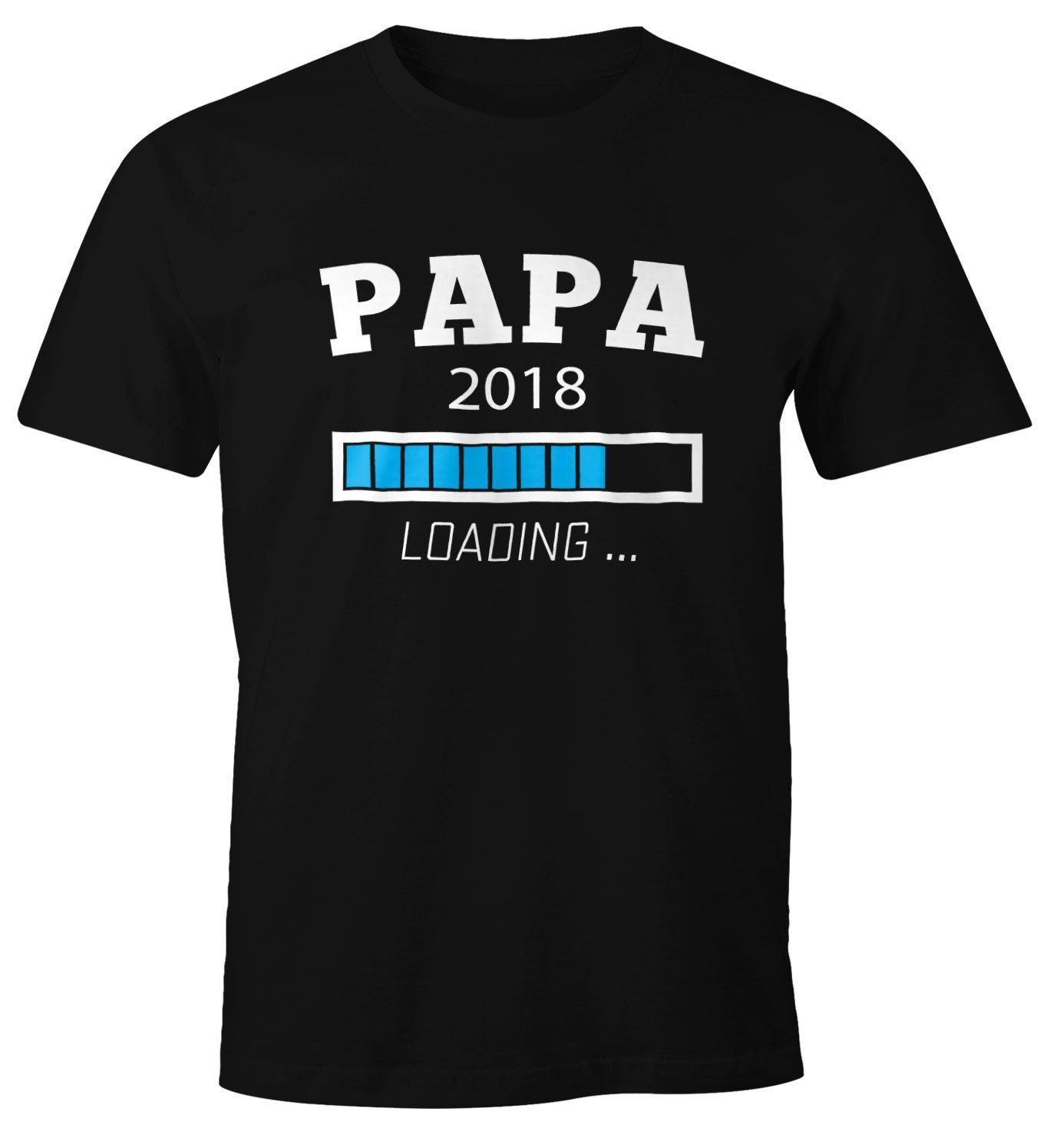 Print-Shirt Papa 2018 Loading Shirt Herren T-Shirt Moonworks®