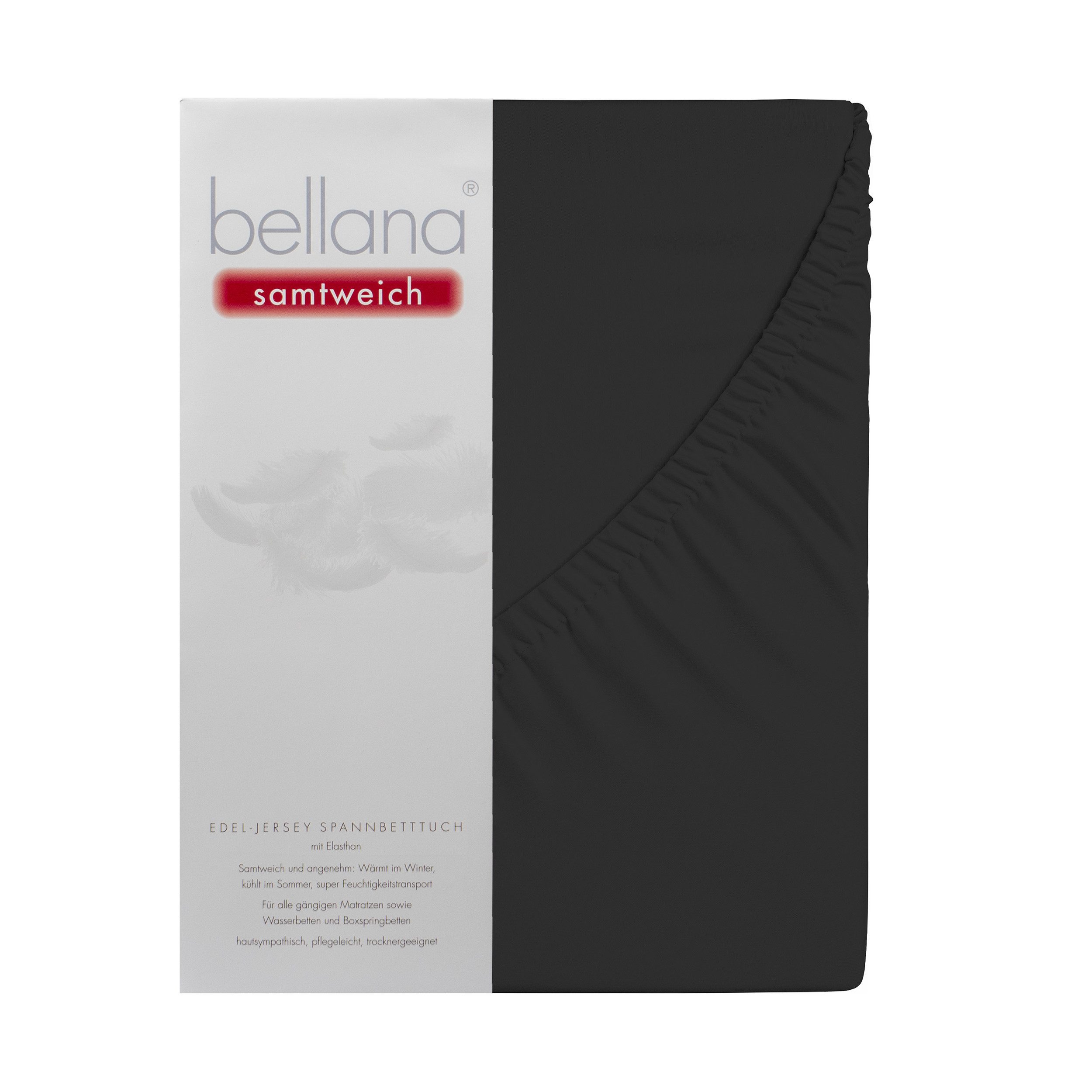 bellana Spannbettlaken Bellana samtweich, Jersey, Gummizug: rundum, (1 Stück), Perfekte Passform dank Elasthan
