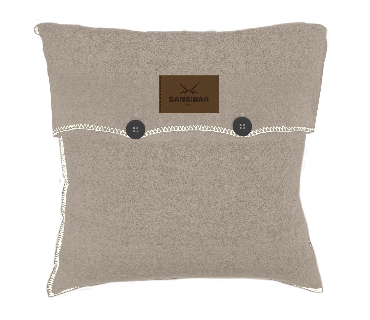 Sansibar Sylt Kissenhüllen Kissenhülle SANSIBAR taupe günstig online kaufen