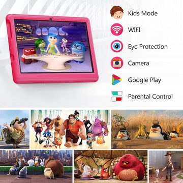 Lville Kinder's 5000 mAh Akku Quad Core Prozessor 6 GB RAM Doppelkamera Tablet (10", 64 GB, Android 13, Kinder-Sicherheit und Performance: Das Neueste für Junge Entdecker)