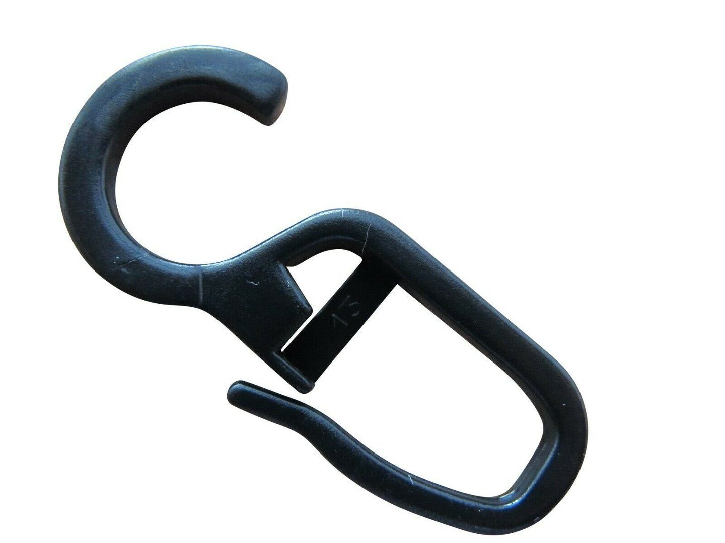 rewagi Gardinenhaken Faltenlegehaken, Gardinenhaken, Gardinengleiter, Gardinenzubehör, Gardinen, Vorhänge, Gardinenstangen, Seitenschals, Flächenvorhänge, (25-St., Öse Ø 10 mm schwarz), Verkaufseinheit: 25, 50, 100 Stück
