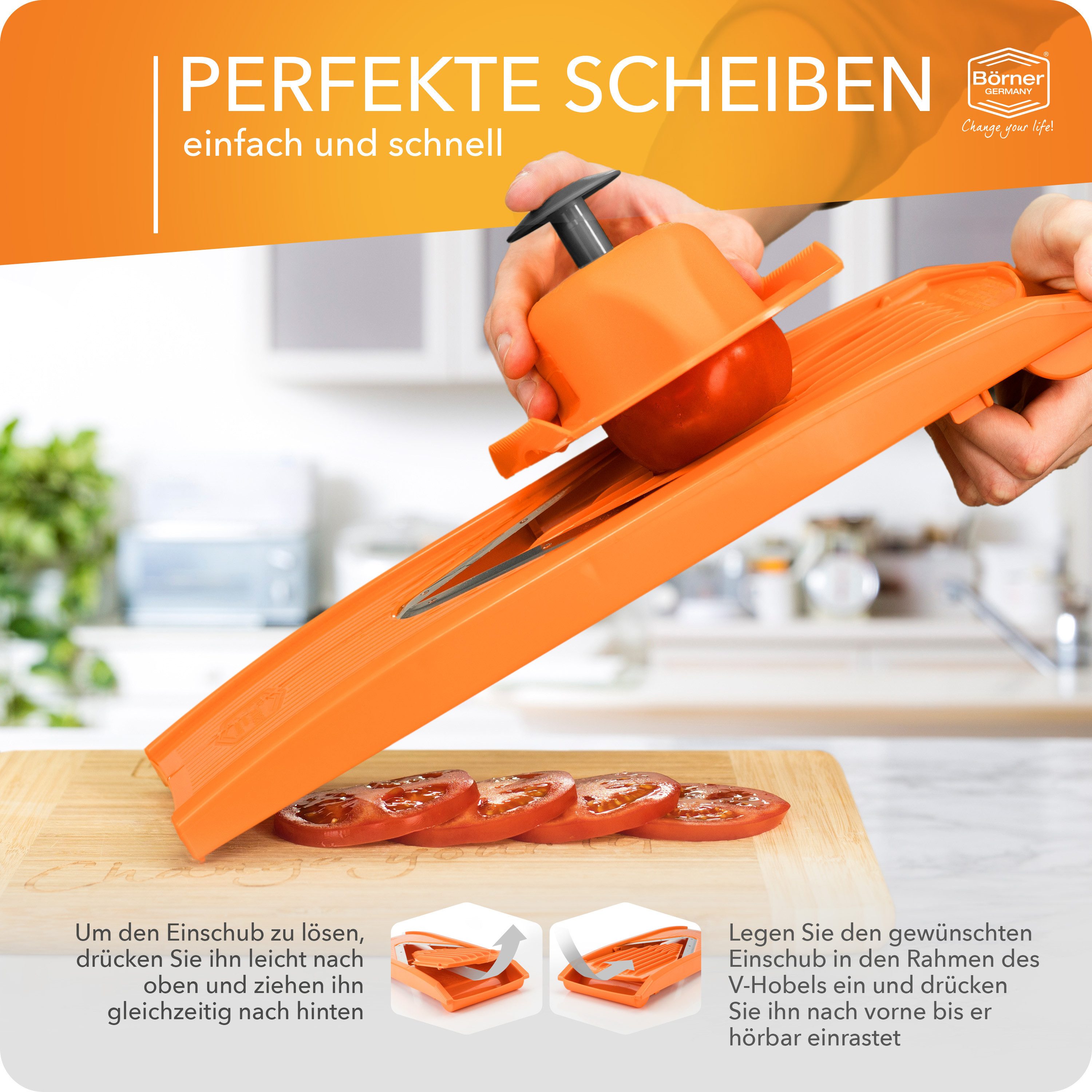 Börner Gemüsehobel Gemüsehobel V1 ClassicLine Profi Set – Bild 5 von 5