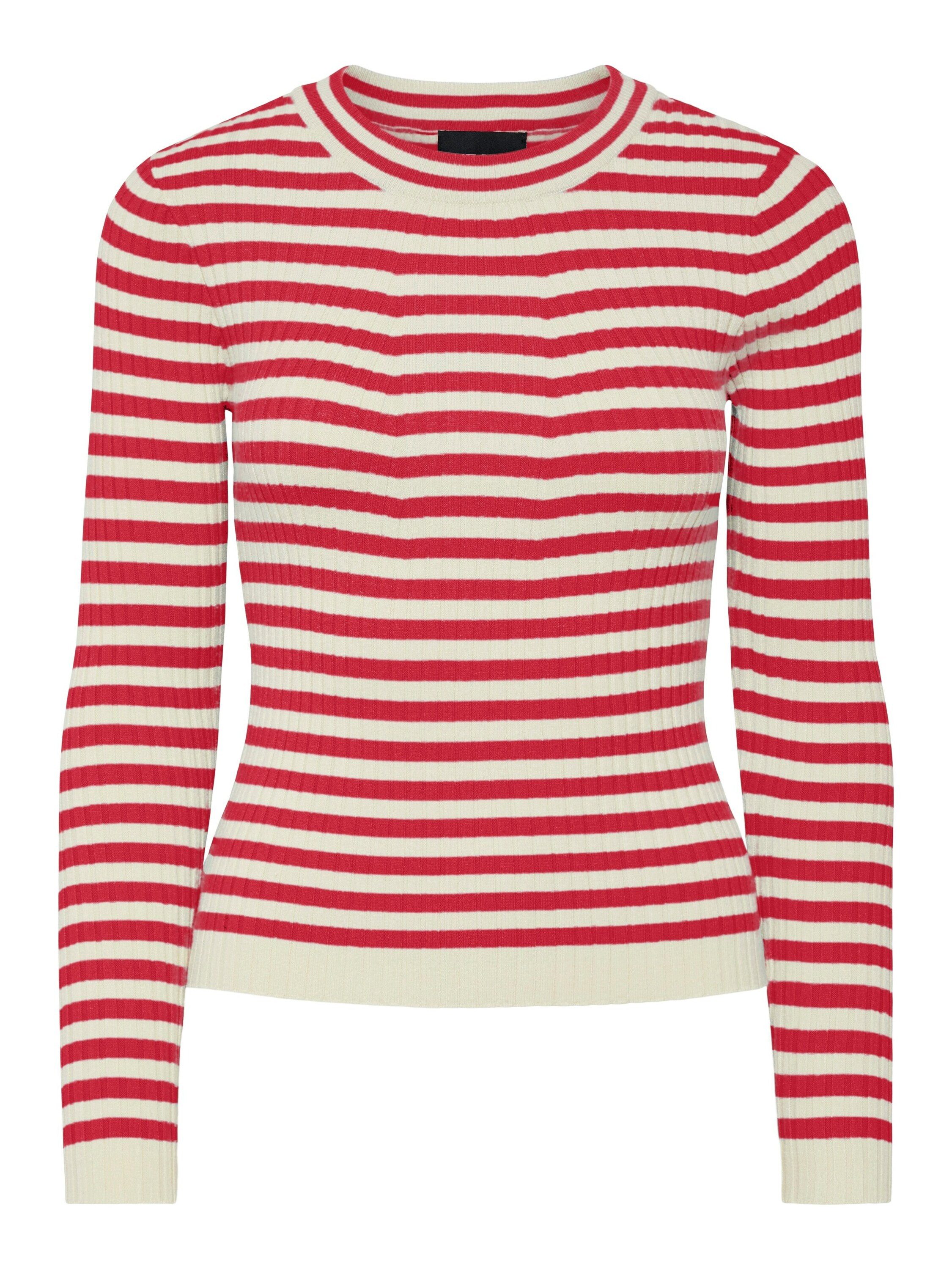 pieces Rundhalspullover PCCrista (1-tlg) Plain/ohne Details günstig online kaufen
