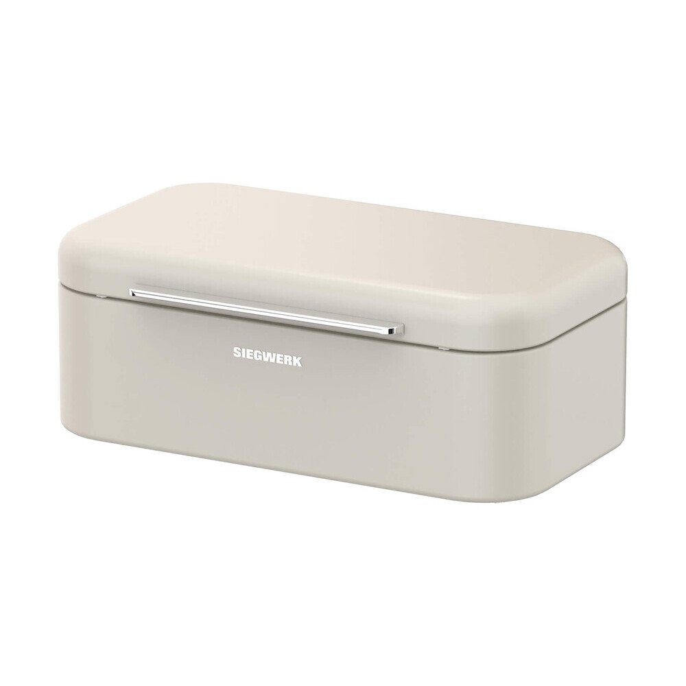 SIEGWERK Brotkasten Panova Sand Beach Brotkasten 41,3x22x16 cm, pulverbeschichtetes Metall, (1-tlg), Brotkasten, 25,00cm, pulverbeschichtetes Metall, beige
