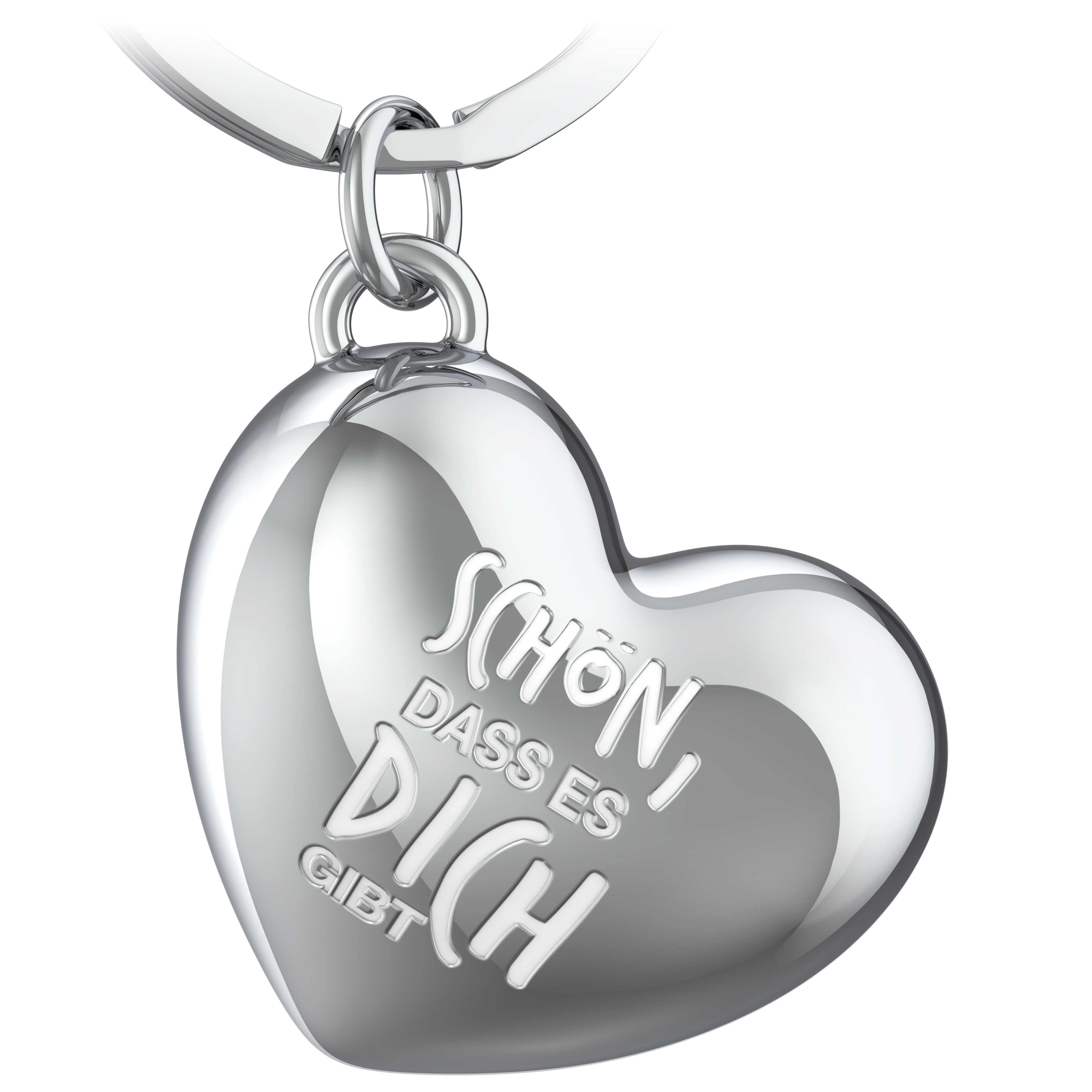 FABACH Schlüsselanhänger Herz mit Gravur - "Schön dass es dich gibt" - Freu günstig online kaufen