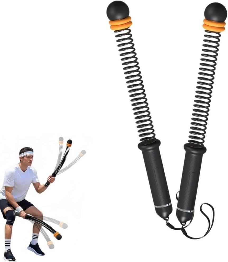 OYLCDI Handmuskeltrainer Verstellbares Trainingsseile Battle Rope, Fitnessgeräte, 2er-Pack (für Ganzkörperstraffung, Fettverbrennung und Krafttraining), für zu Hause, geräuscharmes Battle Rope ohne Seil mit Silikongriff
