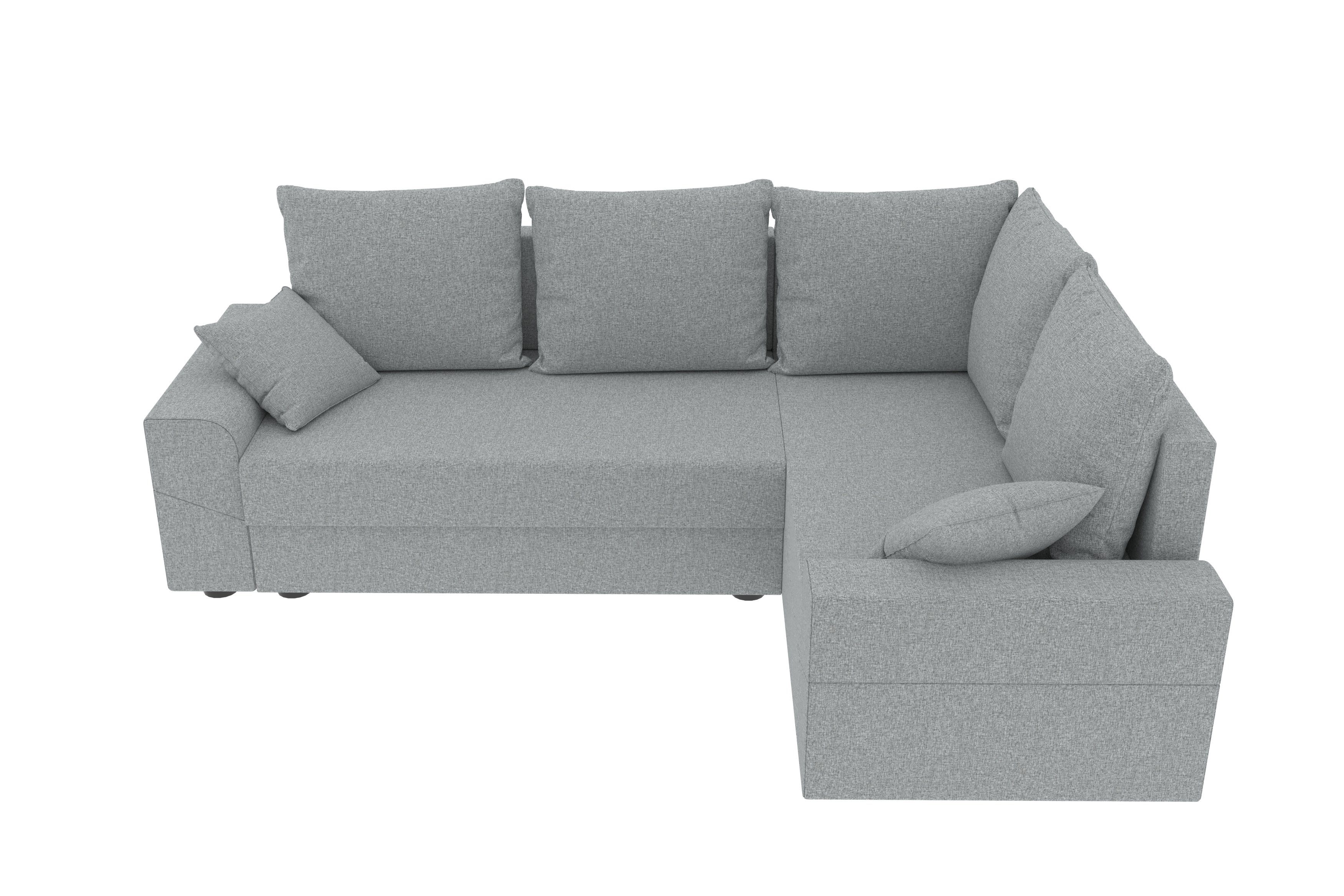Ecksofa Design Modern Sofa, mit Bettfunktion, L-Form, Montero, Sitzkomfort, Bettkasten, Stylefy mit Eckcouch,