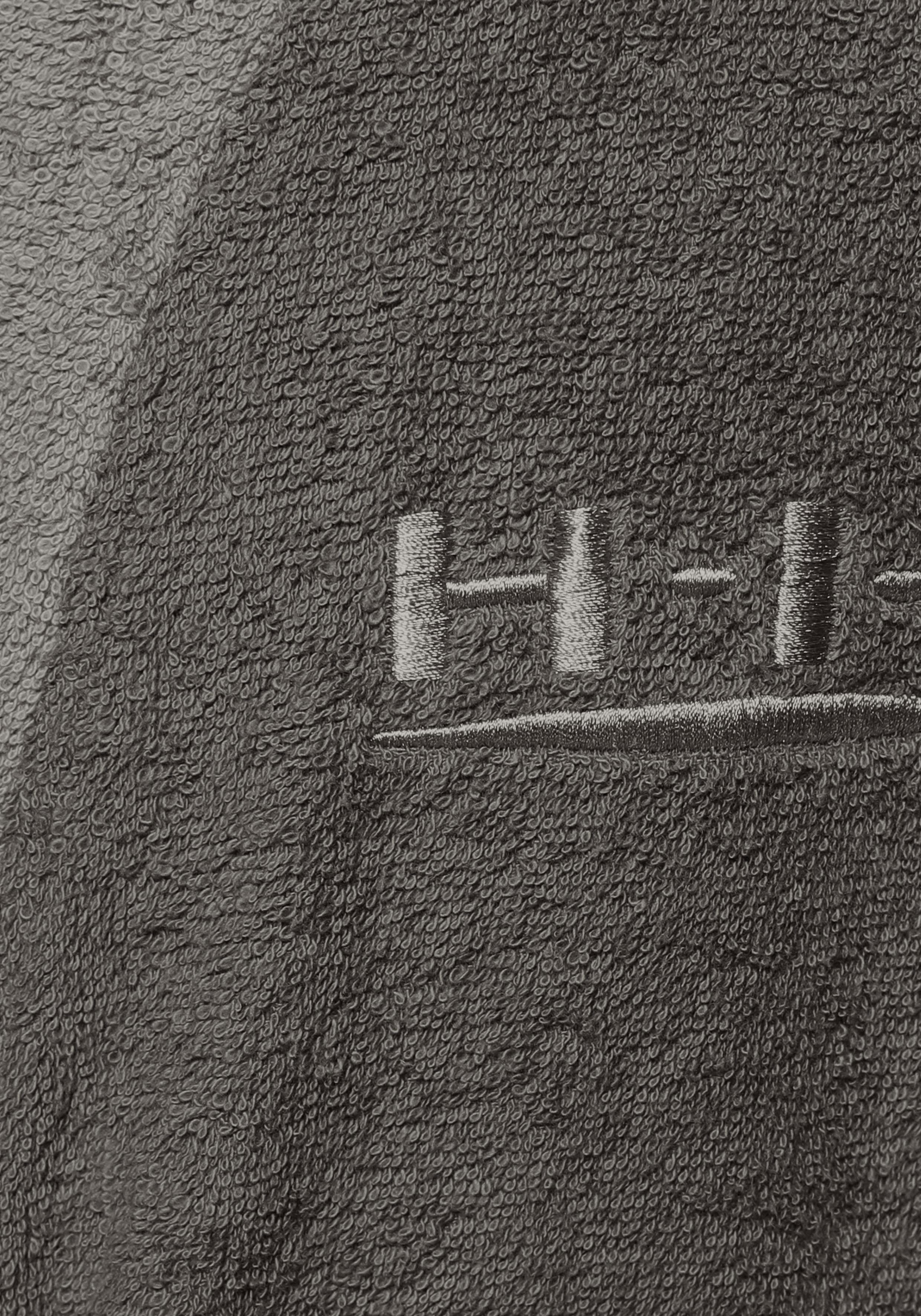 H.I.S Unisex-Bademantel Hannes, ideal für Sauna & Spa, Hotelbademantel, Morgenmantel, Langform, Walkfrottee, Kimono-Kragen, Gürtel, für Damen & Herren, lang, mit Taschen, S-3XL