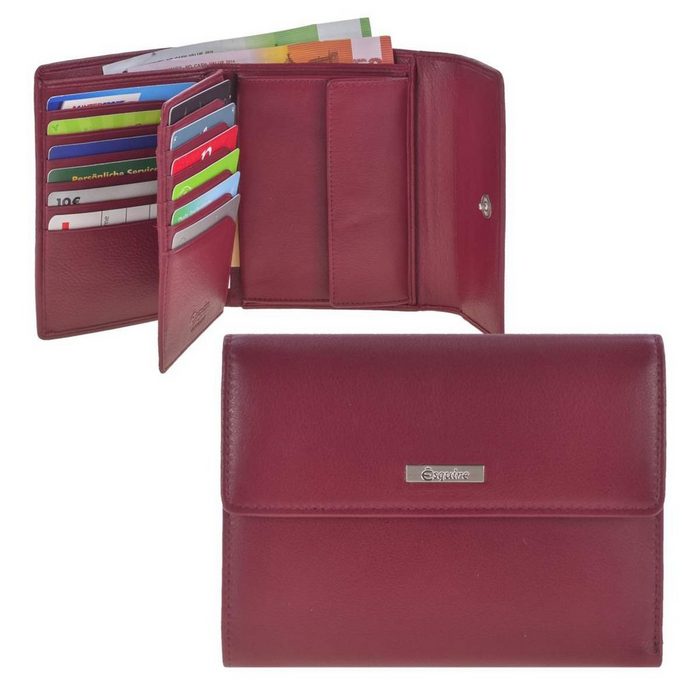 Esquire Geldbörse Comfort für Senioren für Damen kompaktes Portemonnaie