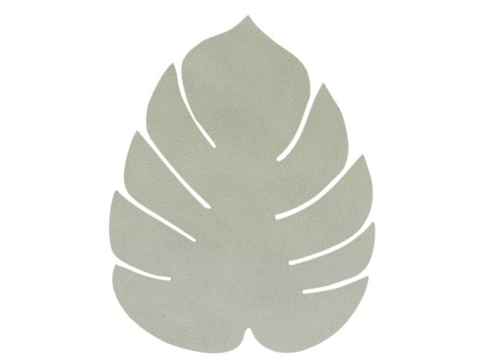 LIND DNA Platzset NUPO Untersetzer Monstera Leaf olive green 14x12, Glass Mat Monstera Leaf Nupo Olive Green